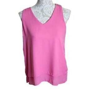 Alice Collection Sleeveless Lined Pink Top Women's Medium